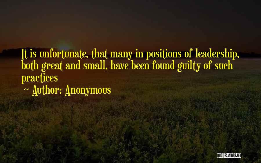 Leadership Positions Quotes By Anonymous