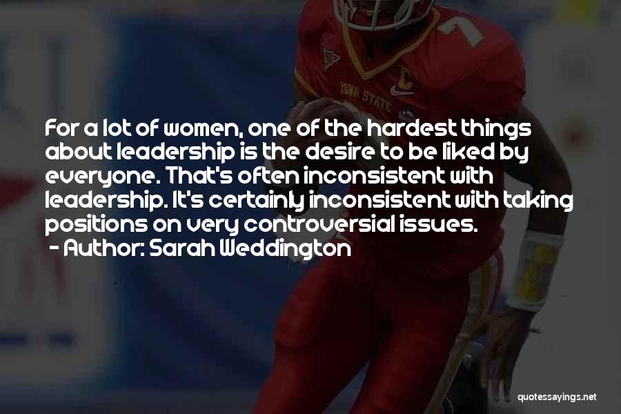 Leadership Positions Quotes By Sarah Weddington