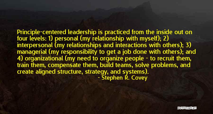 Leadership Principle Quotes By Stephen R. Covey Leadership Principle Quotes By Stephen R. Covey