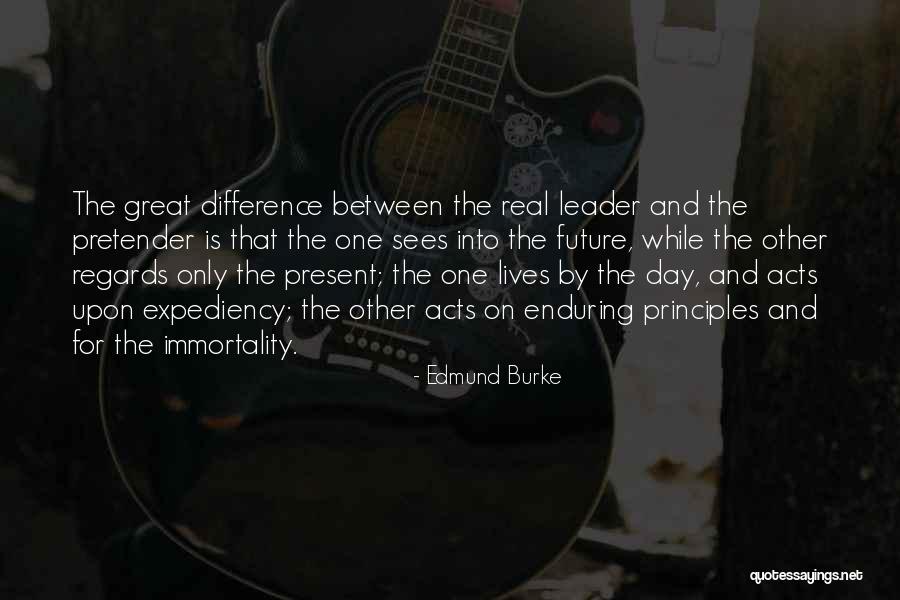 Leadership Principles Quotes By Edmund Burke