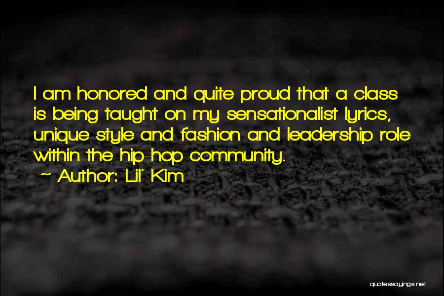 Leadership Role Quotes By Lil' Kim