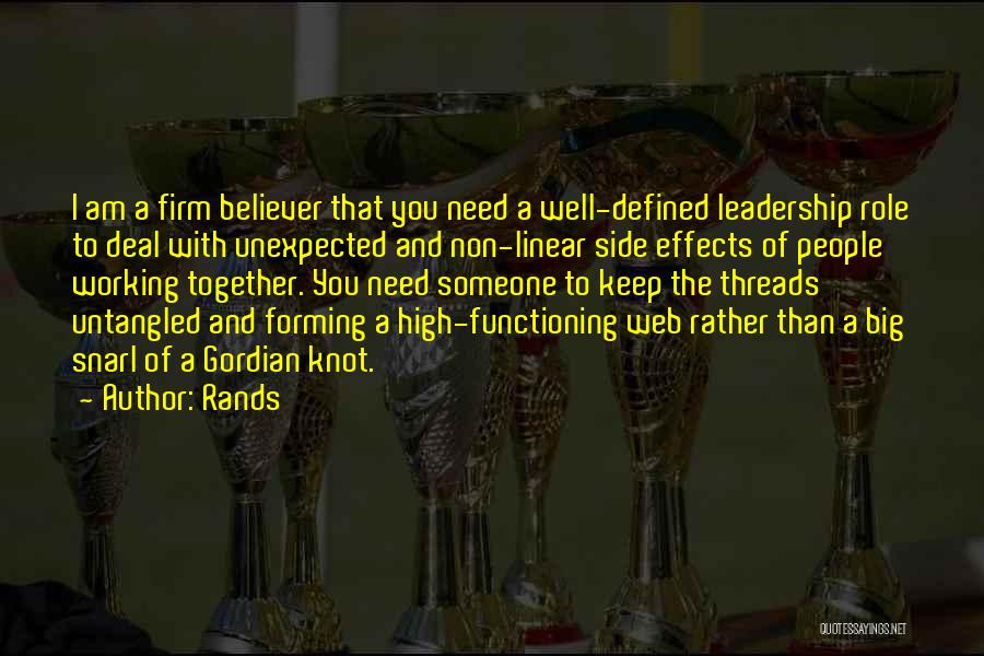 Leadership Role Quotes By Rands
