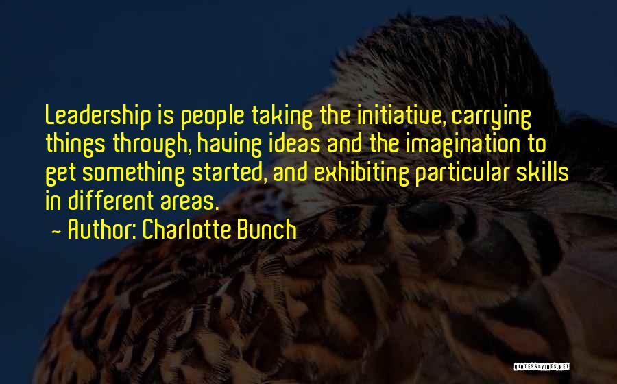 Leadership Skills And Quotes By Charlotte Bunch