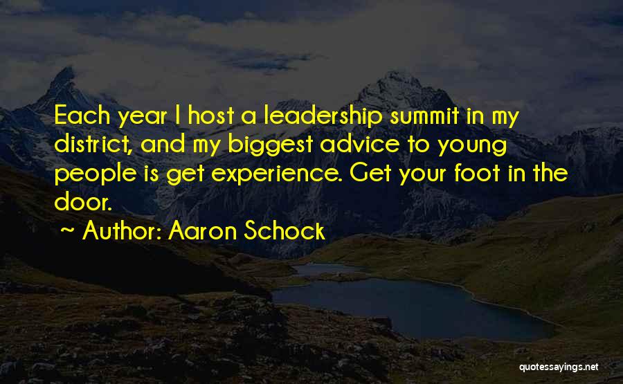 Leadership Summit Quotes By Aaron Schock