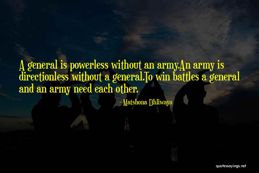 Leadership Teamwork Quotes By Matshona Dhliwayo