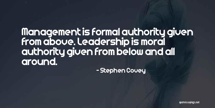 Leadership Versus Management Quotes By Stephen Covey