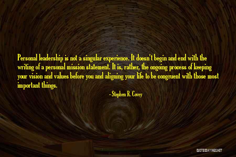 Leadership Vision Statement Quotes By Stephen R. Covey Leadership Vision Statement Quotes By Stephen R. Covey