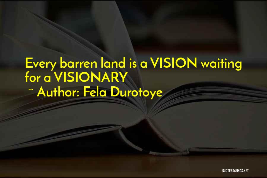 Leadership Visionary Quotes By Fela Durotoye