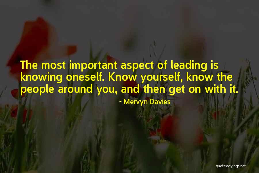 Leadership With Quotes By Mervyn Davies Leadership With Quotes By Mervyn Davies