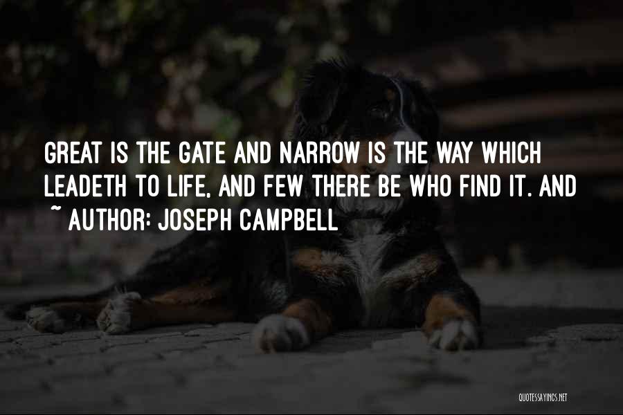 Leadeth Quotes By Joseph Campbell