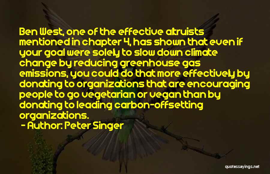 Leading Effectively Quotes By Peter Singer