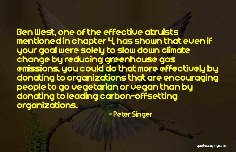 Leading Effectively Quotes By Peter Singer