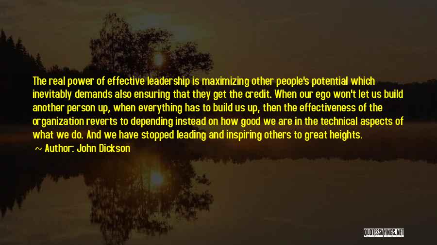 Leading Others Quotes By John Dickson