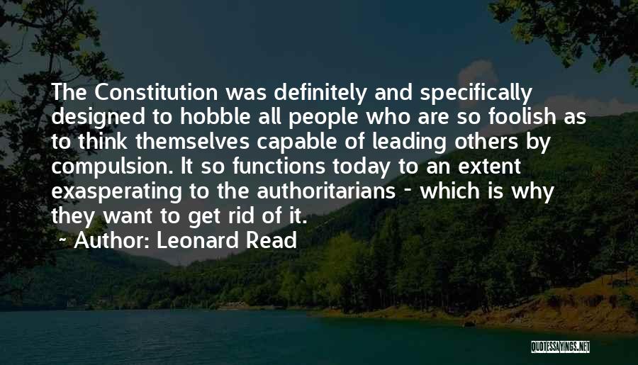 Leading Others Quotes By Leonard Read