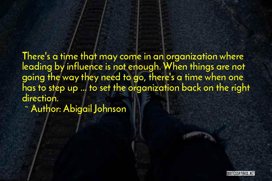 Leading The Way Quotes By Abigail Johnson