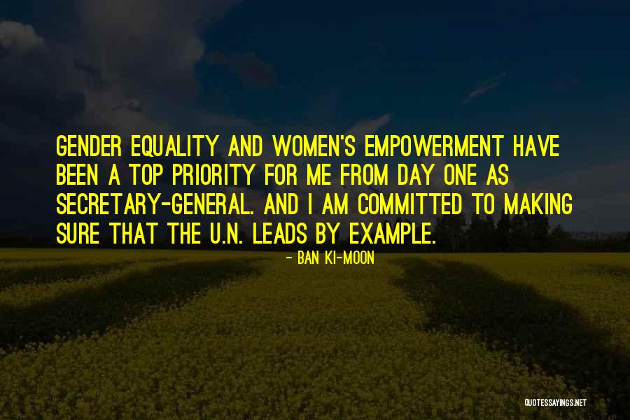 Leads By Example Quotes By Ban Ki-moon Leads By Example Quotes By Ban Ki-moon