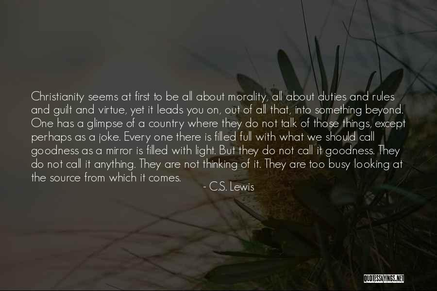 Leads Into Quotes By C.S. Lewis