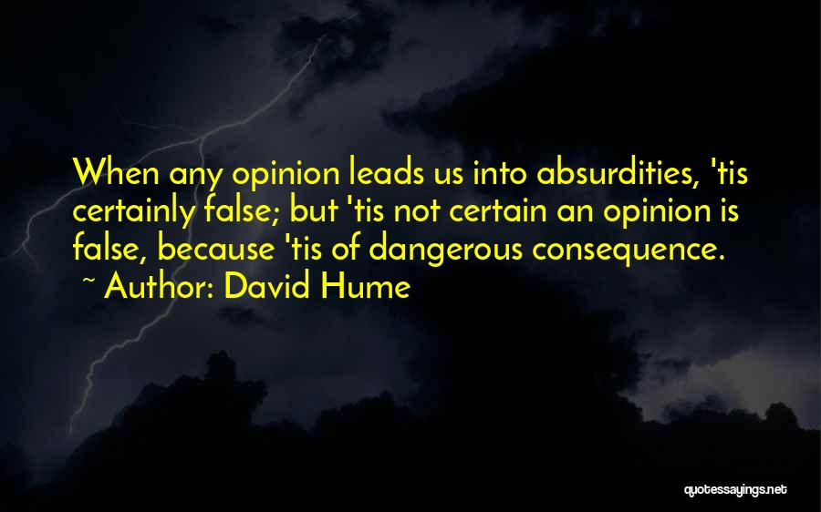 Leads Into Quotes By David Hume
