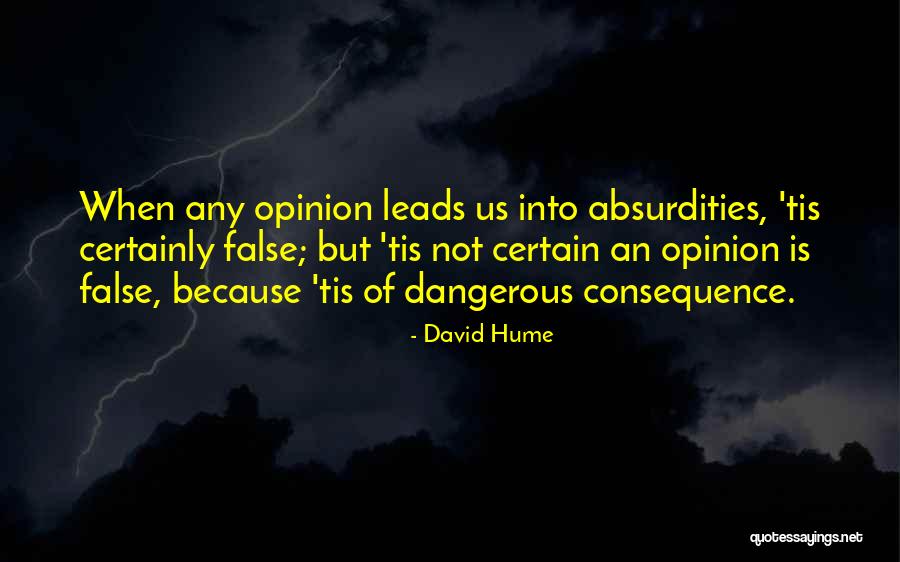 Leads Into Quotes By David Hume