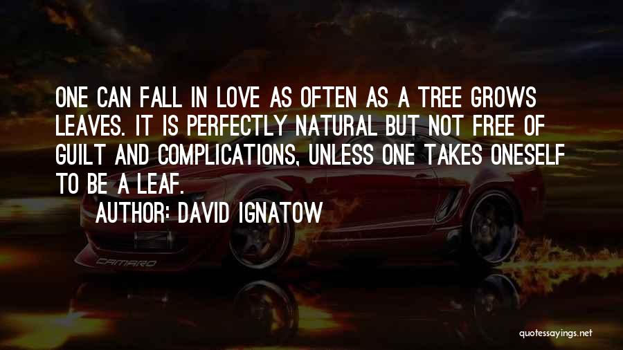 Leaf And Love Quotes By David Ignatow