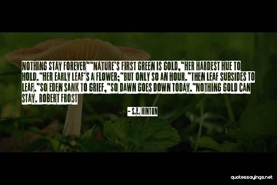 Leaf Green Quotes By S.E. Hinton