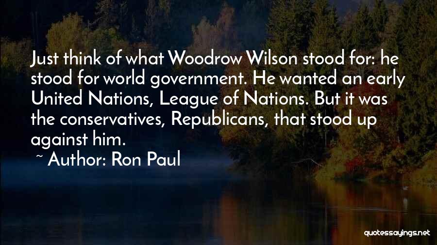 League Of Nations Quotes By Ron Paul