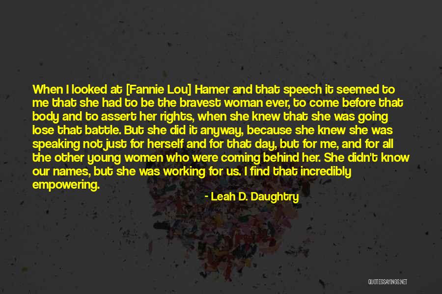 Leah D. Daughtry Quotes 926959