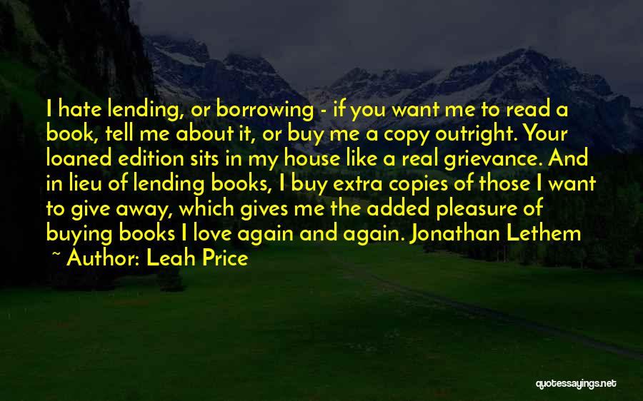 Leah Price Quotes 107762