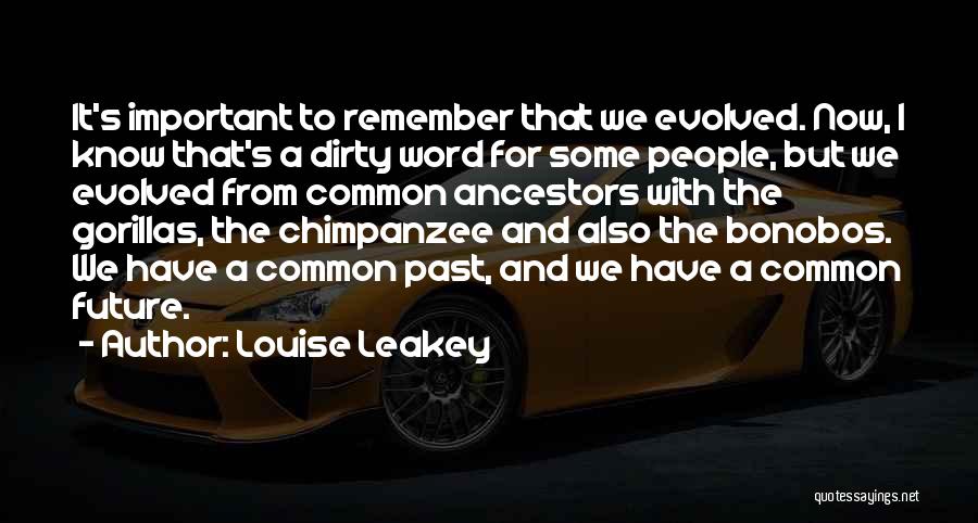 Leakey Quotes By Louise Leakey