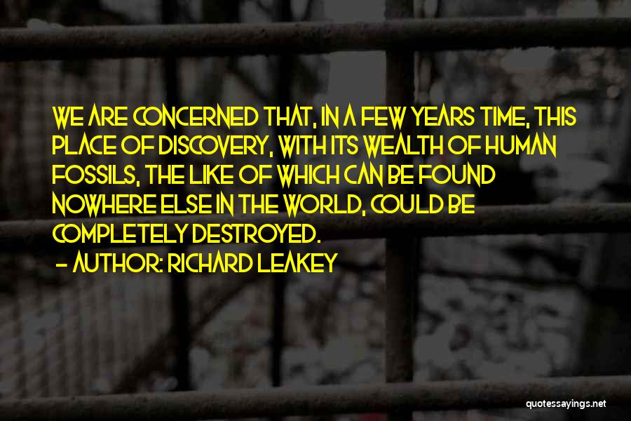 Leakey Quotes By Richard Leakey