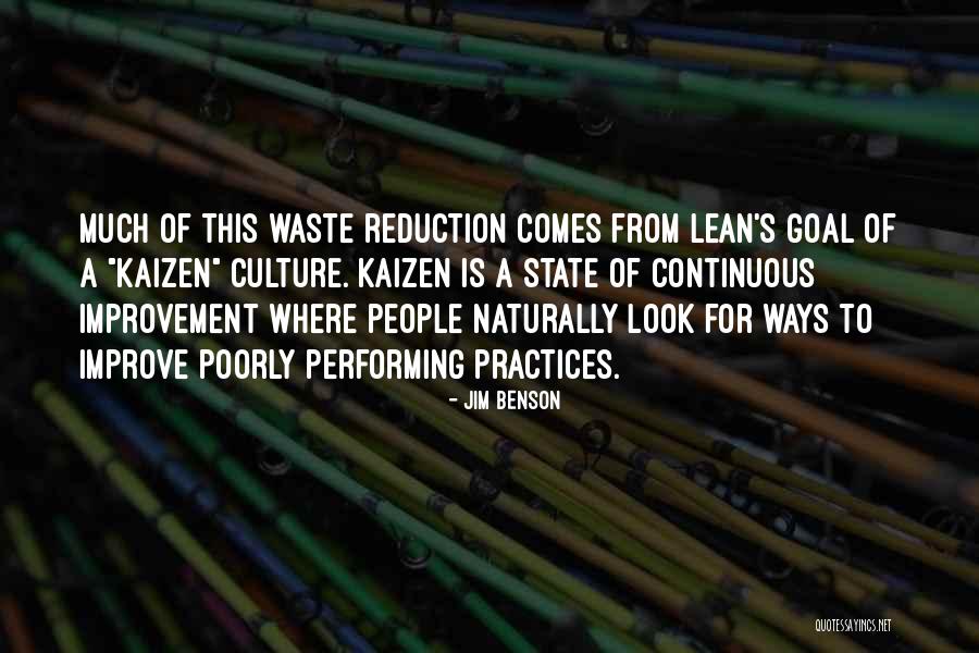 Lean Continuous Improvement Quotes By Jim Benson Lean Continuous Improvement Quotes By Jim Benson