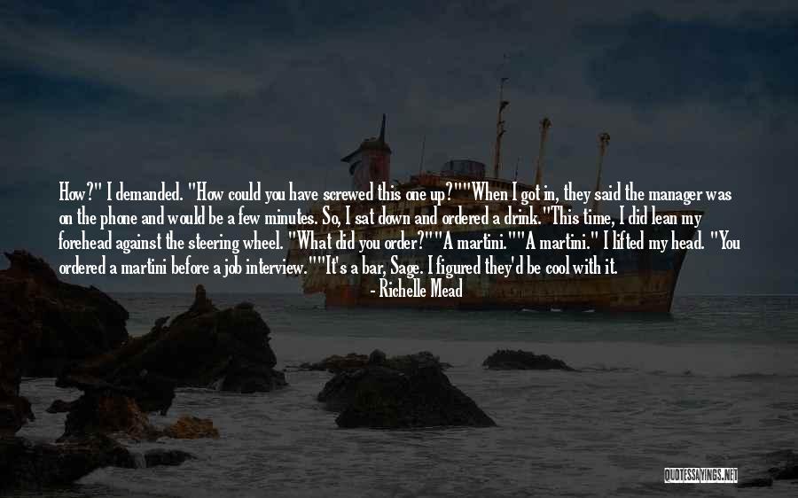 Lean Drink Quotes By Richelle Mead Lean Drink Quotes By Richelle Mead