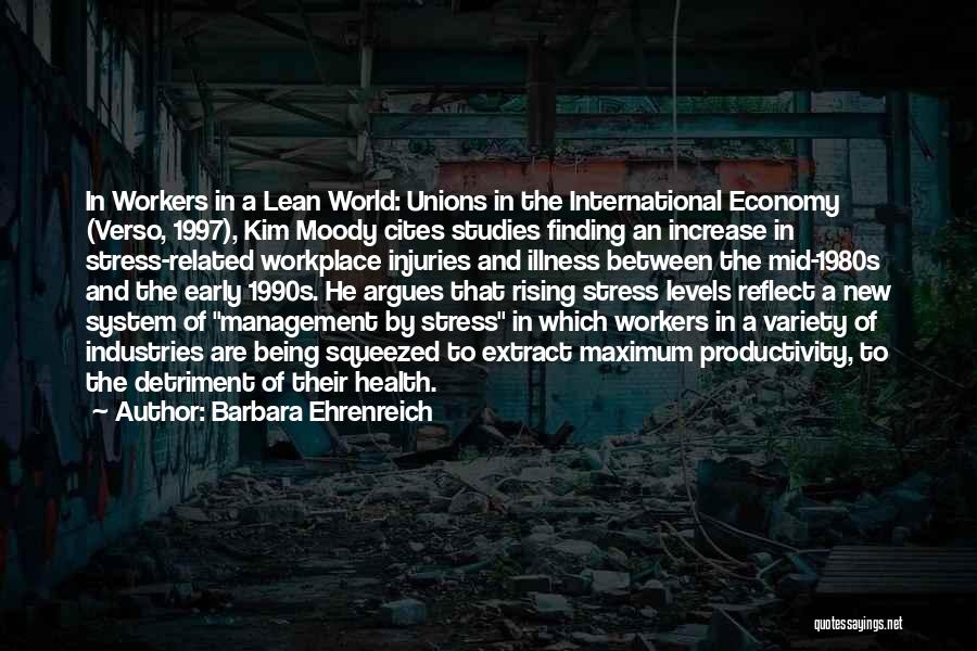 Lean Management Quotes By Barbara Ehrenreich