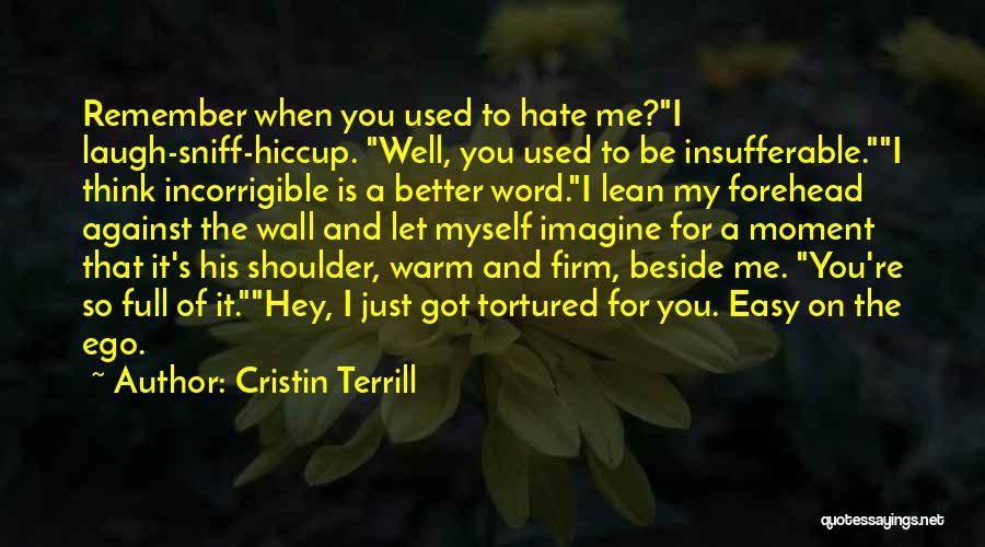 Lean On My Shoulder Quotes By Cristin Terrill