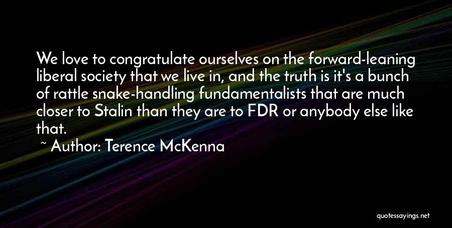 Leaning Forward Quotes By Terence McKenna