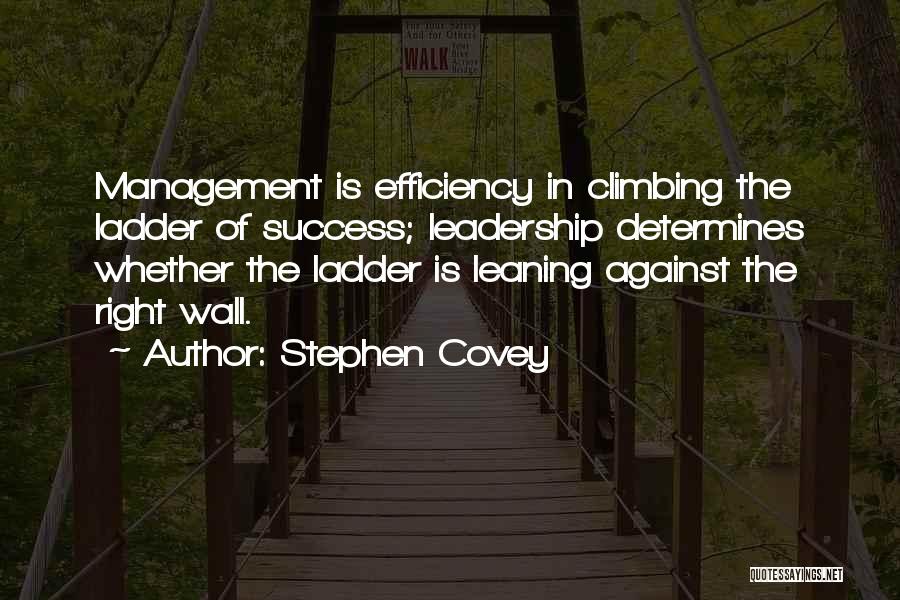 Leaning On Wall Quotes By Stephen Covey