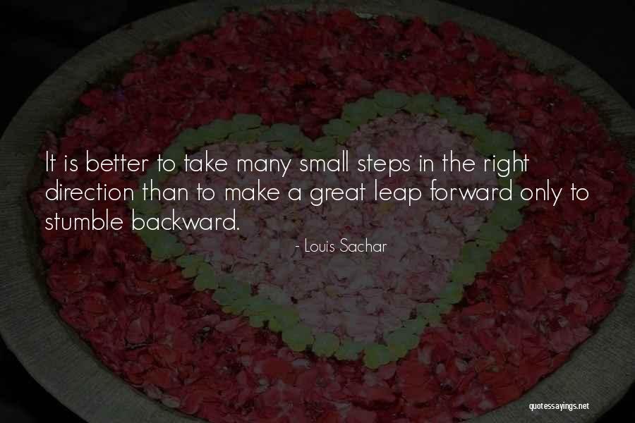 Leap Forward Quotes By Louis Sachar