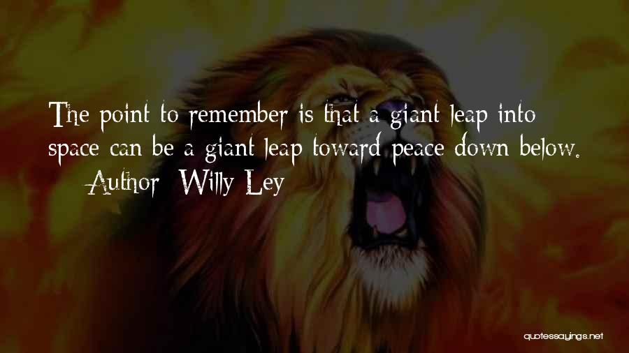 Leap Quotes By Willy Ley