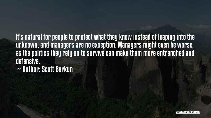 Leaping Quotes By Scott Berkun