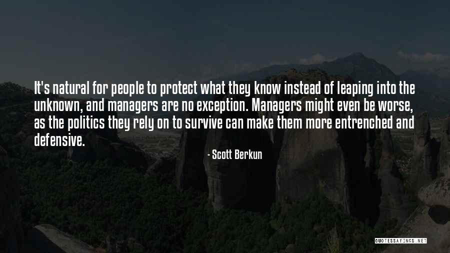 Leaping Quotes By Scott Berkun