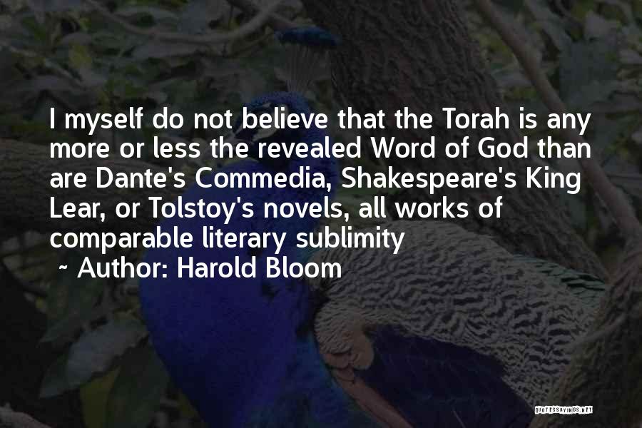 Lear Quotes By Harold Bloom