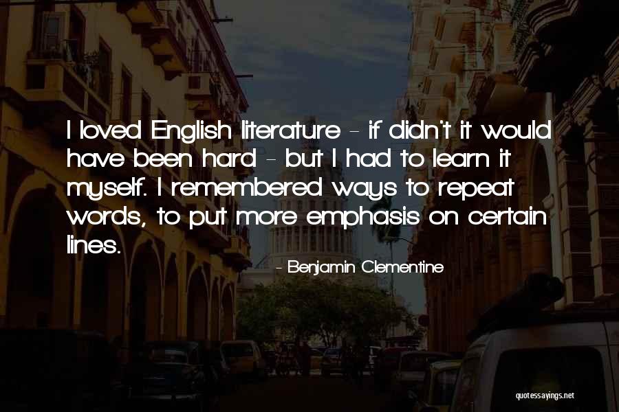 Leardi Dentist Quotes By Benjamin Clementine Leardi Dentist Quotes By Benjamin Clementine