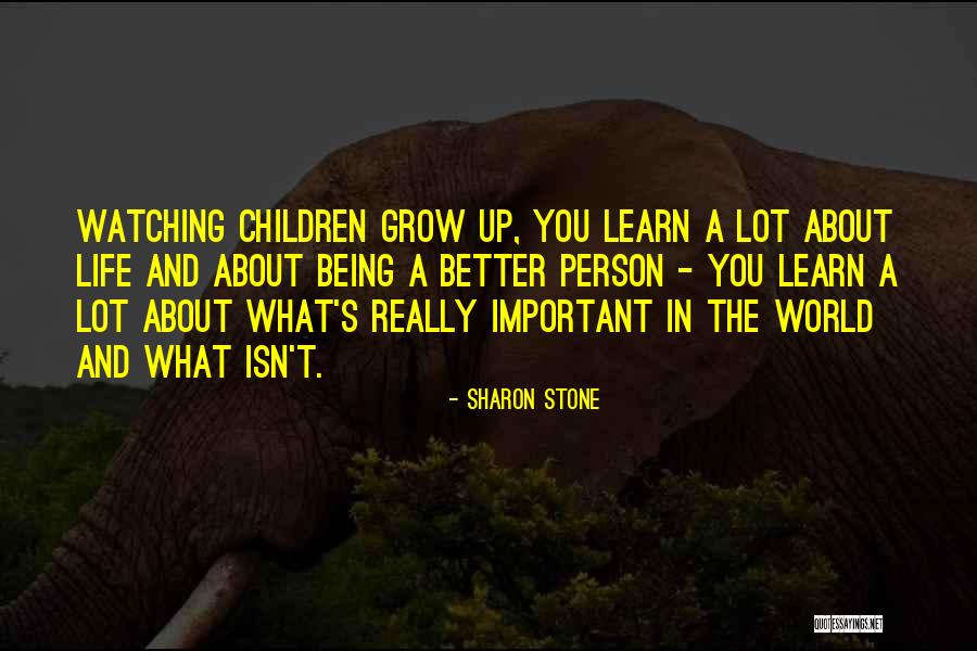 Learn And Grow Quotes By Sharon Stone