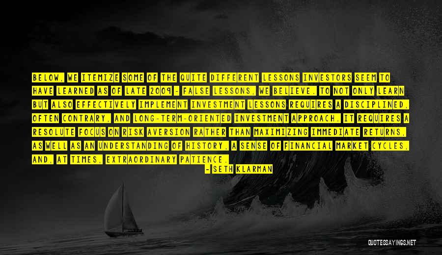 Learn And Implement Quotes By Seth Klarman Learn And Implement Quotes By Seth Klarman
