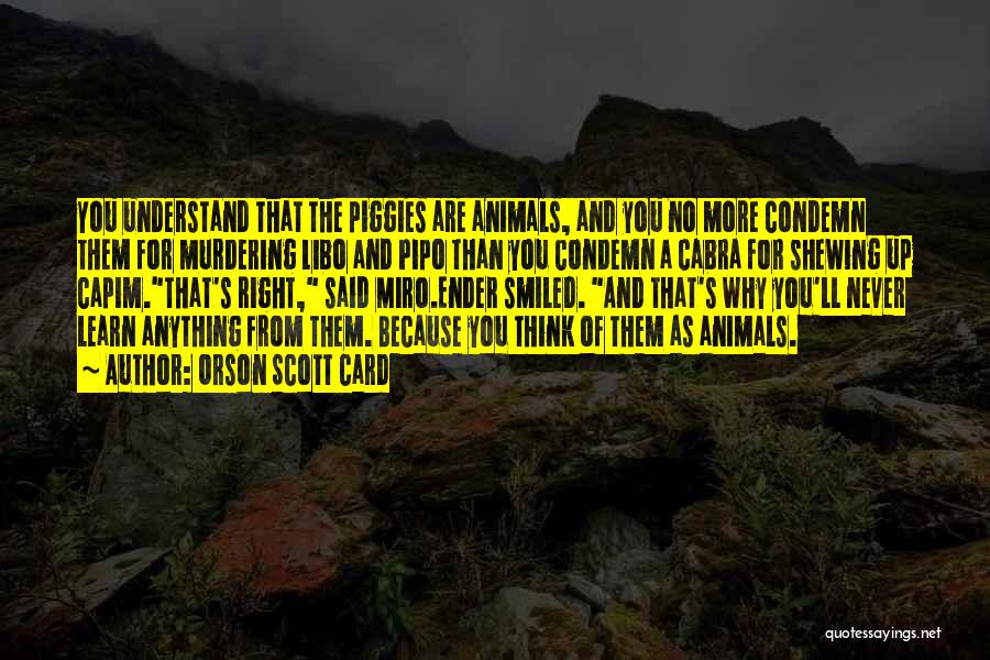 Learn From Animals Quotes By Orson Scott Card