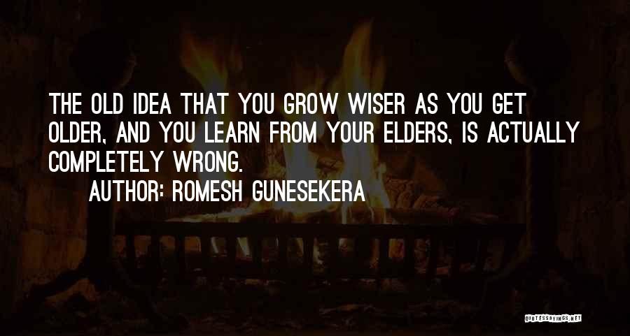 Learn From Elders Quotes By Romesh Gunesekera