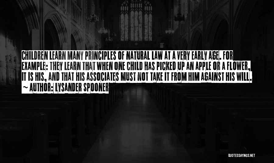 Learn From Example Quotes By Lysander Spooner