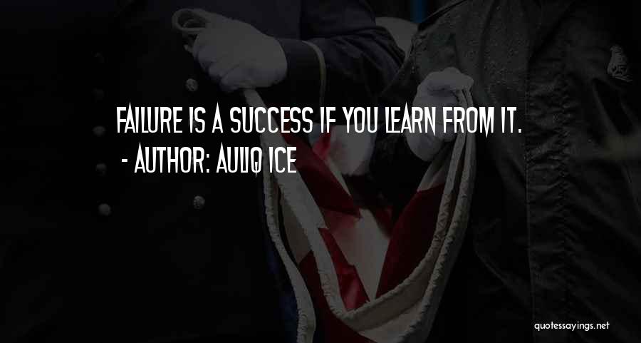 Learn From Failure Quotes By Auliq Ice