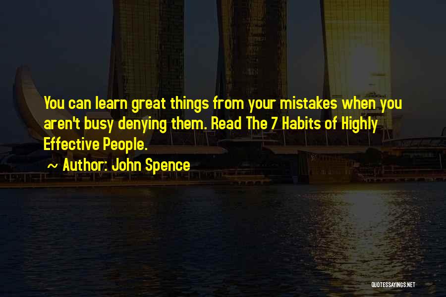 Learn From Mistakes Quotes By John Spence