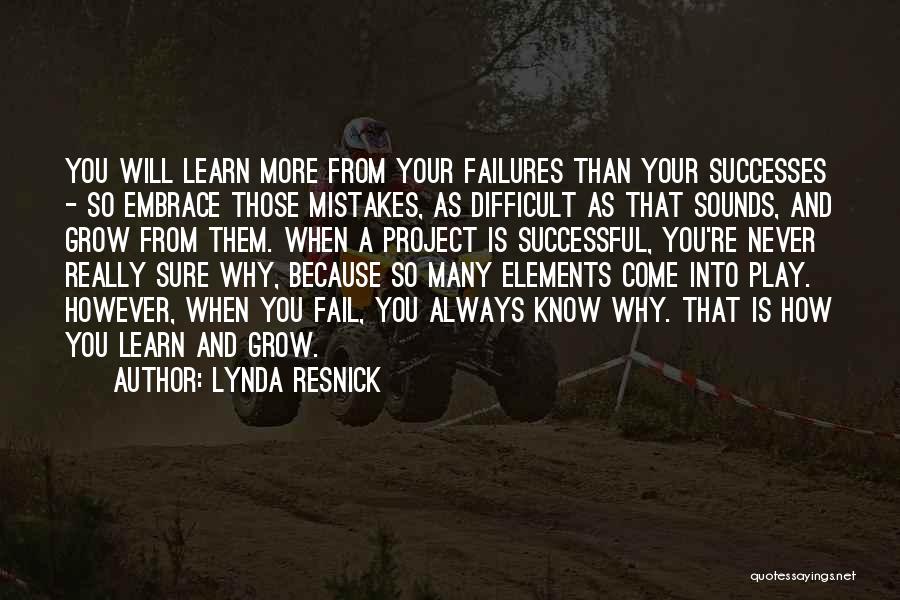 Learn From Mistakes Quotes By Lynda Resnick